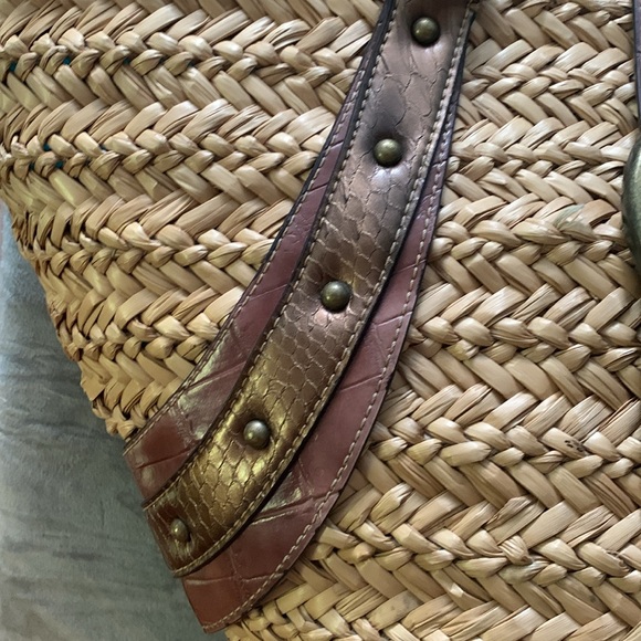 Nine West Tan and Brown Tote Bag - Picture 3 of 11